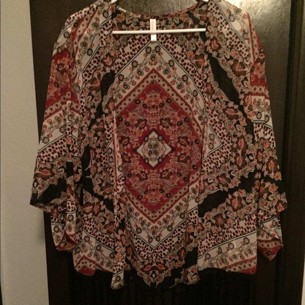 Multi print shawl